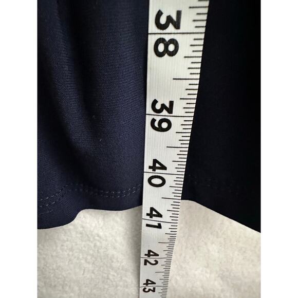 LRL Ralph Lauren Navy One Shoulder Dress 14 Large Party Cocktail - Picture 6 of 8